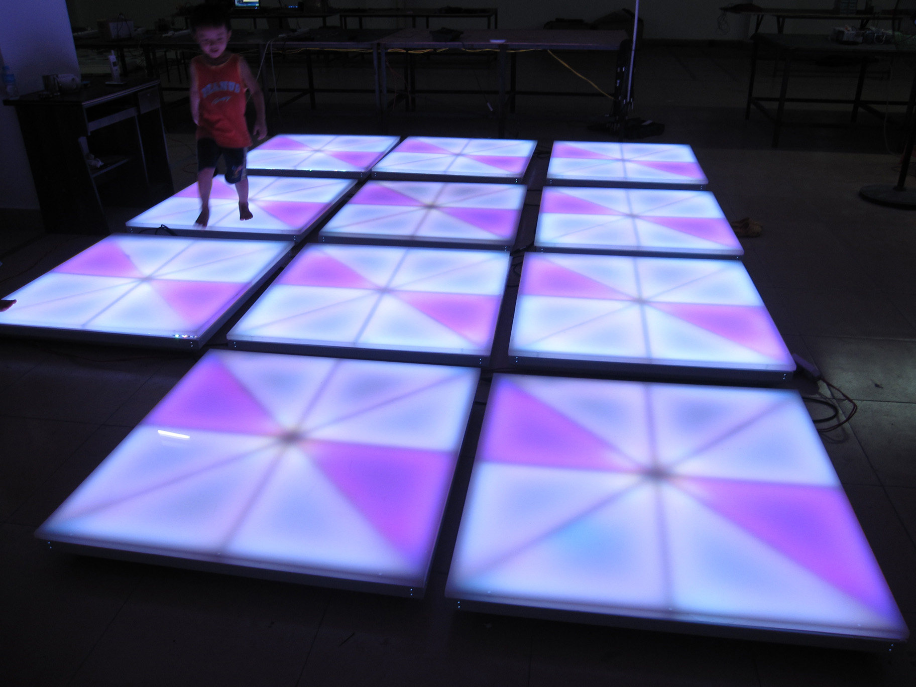 RGB led dance floor HS-LED1024