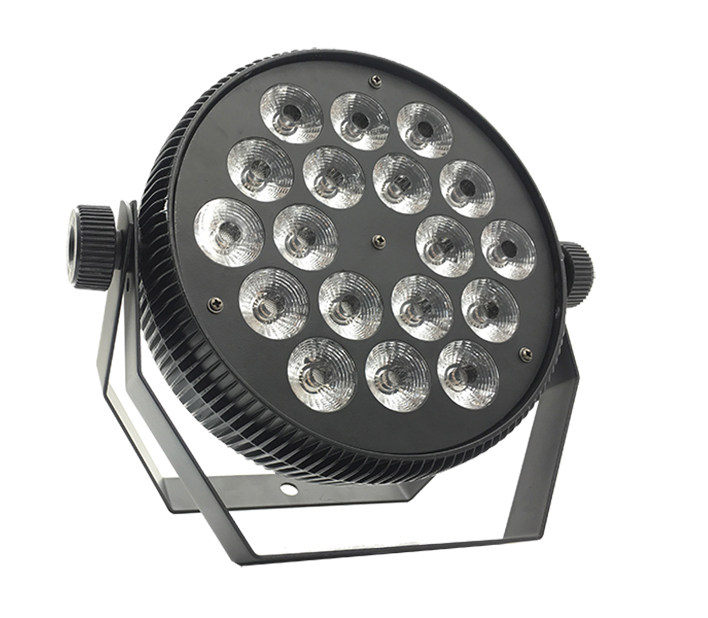 Flat Aluminium 18pcs*10W RGBW Led Par Light HS-P64-1810in