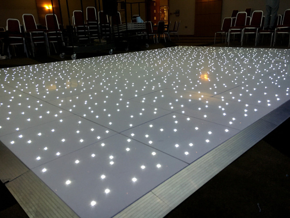 White led twinkling star lighted dance floor  LED Star Lighted Dance floor for sale floor     HS-SDF001