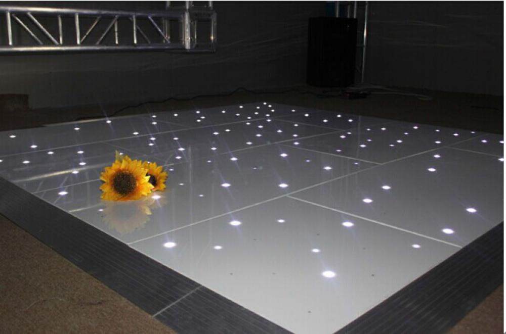 White led twinkling star lighted dance floor  LED Star Lighted Dance floor for sale floor     HS-SDF001