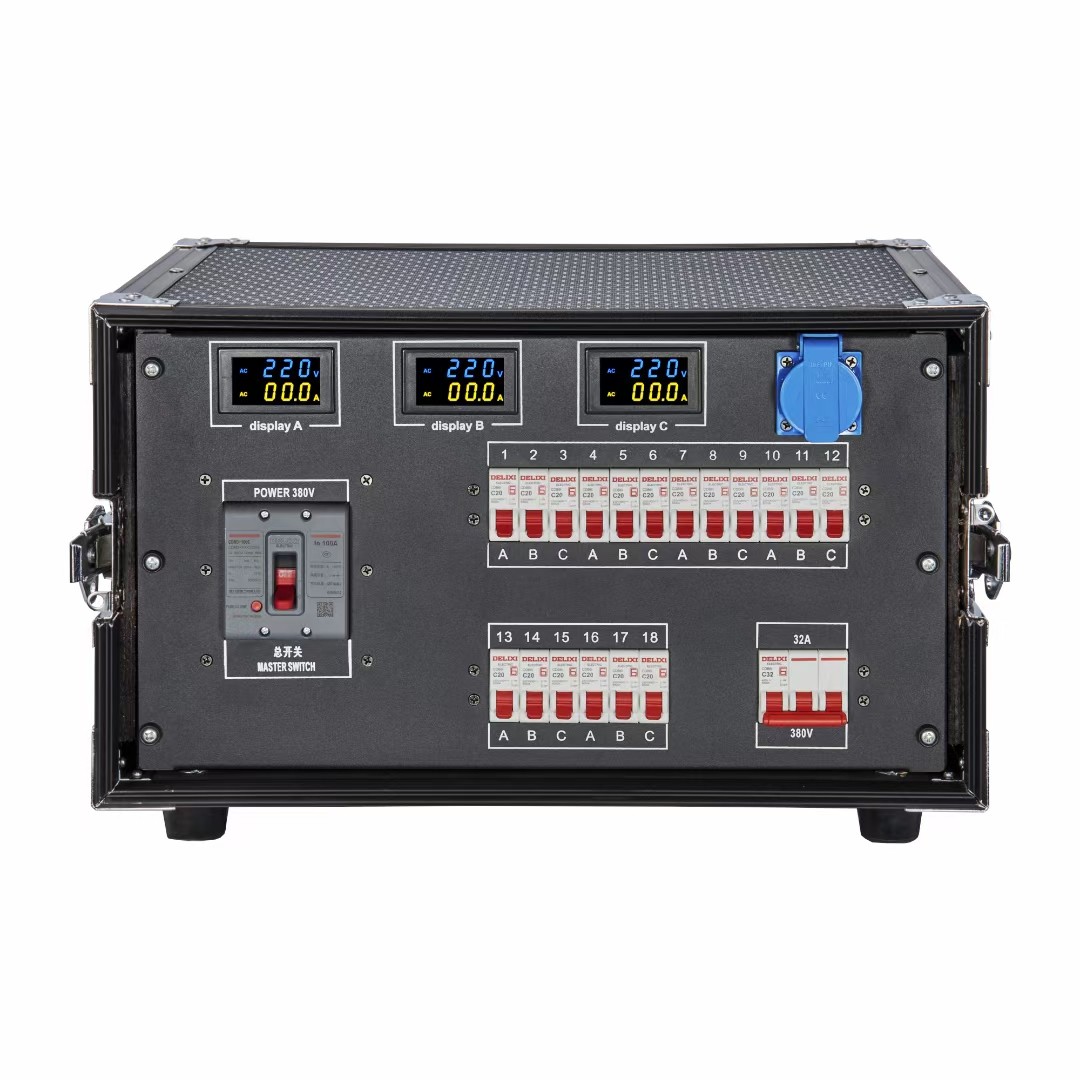 12 channel Main input & output 63A power supply audio equipment 3 phase power distribution for pro audio