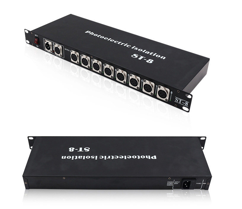 8 way splitters 4096 dmx channels network amplifier HS-Camplifier8