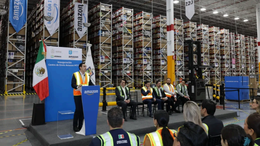 Amazon moverá más carga en Nuevo León, inaugura Centro en Apodaca