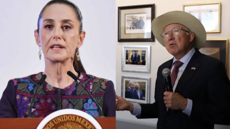 Sheinbaum launches against Ken Salazar after criticism of AMLO on security matters