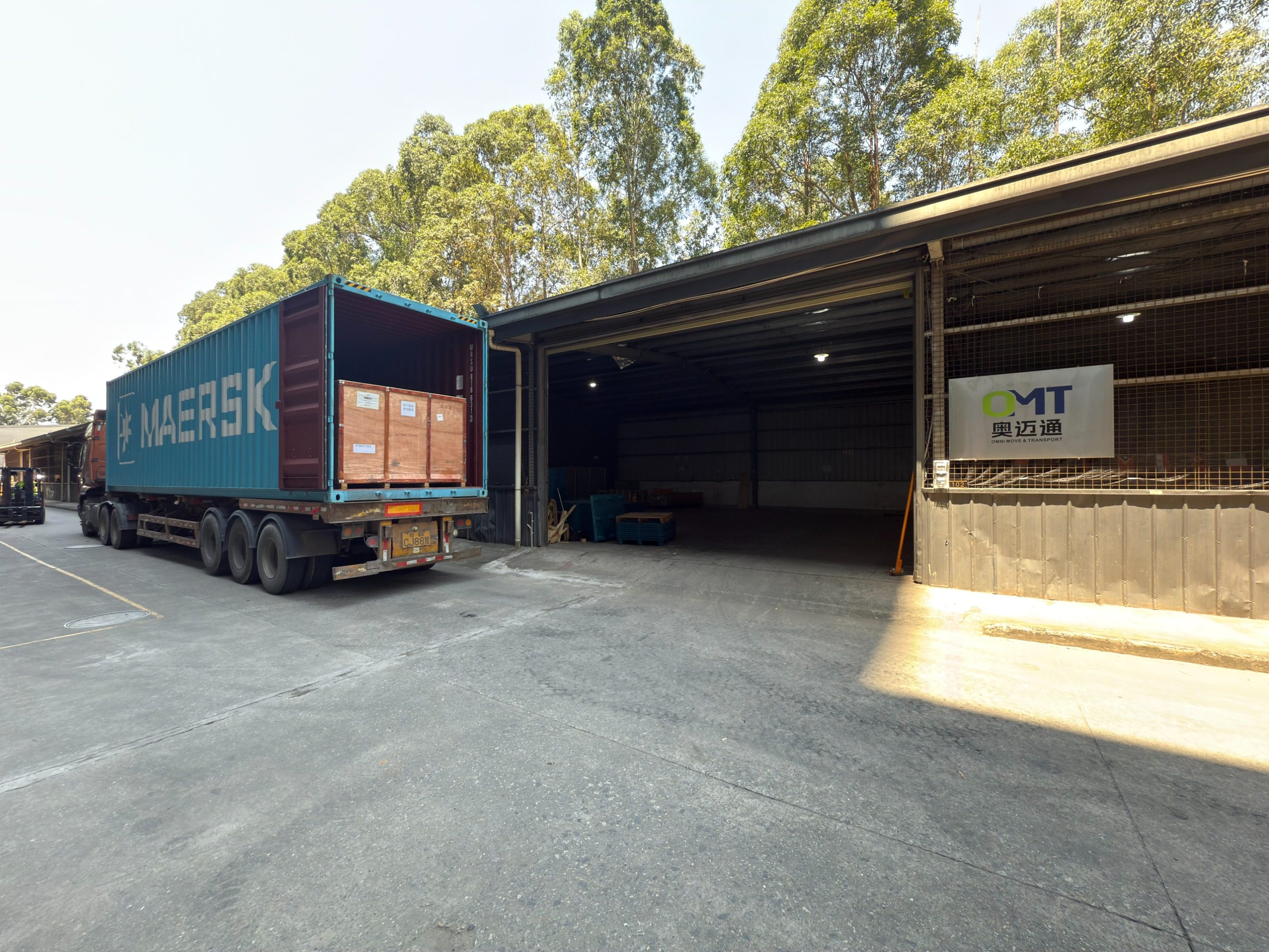 The container departed on November 22nd.