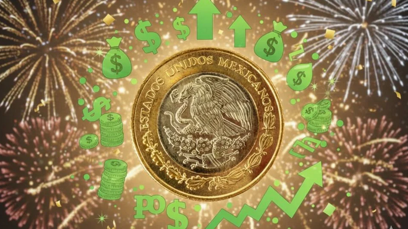 Peso mexicano cierra el año por debajo de los 18 pesos