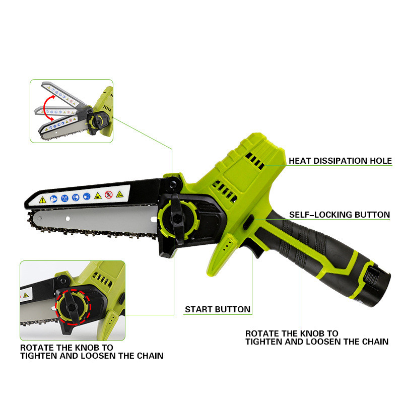 SX-0206 6 Inch 16.8V Electric Chainsaws