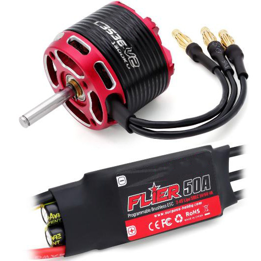 SX-3536+50A Brushless Motor+ESC