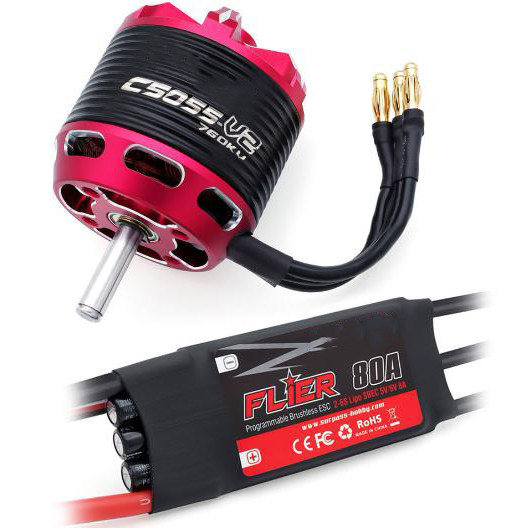 SX-5055+80A Brushless Motor+ESC