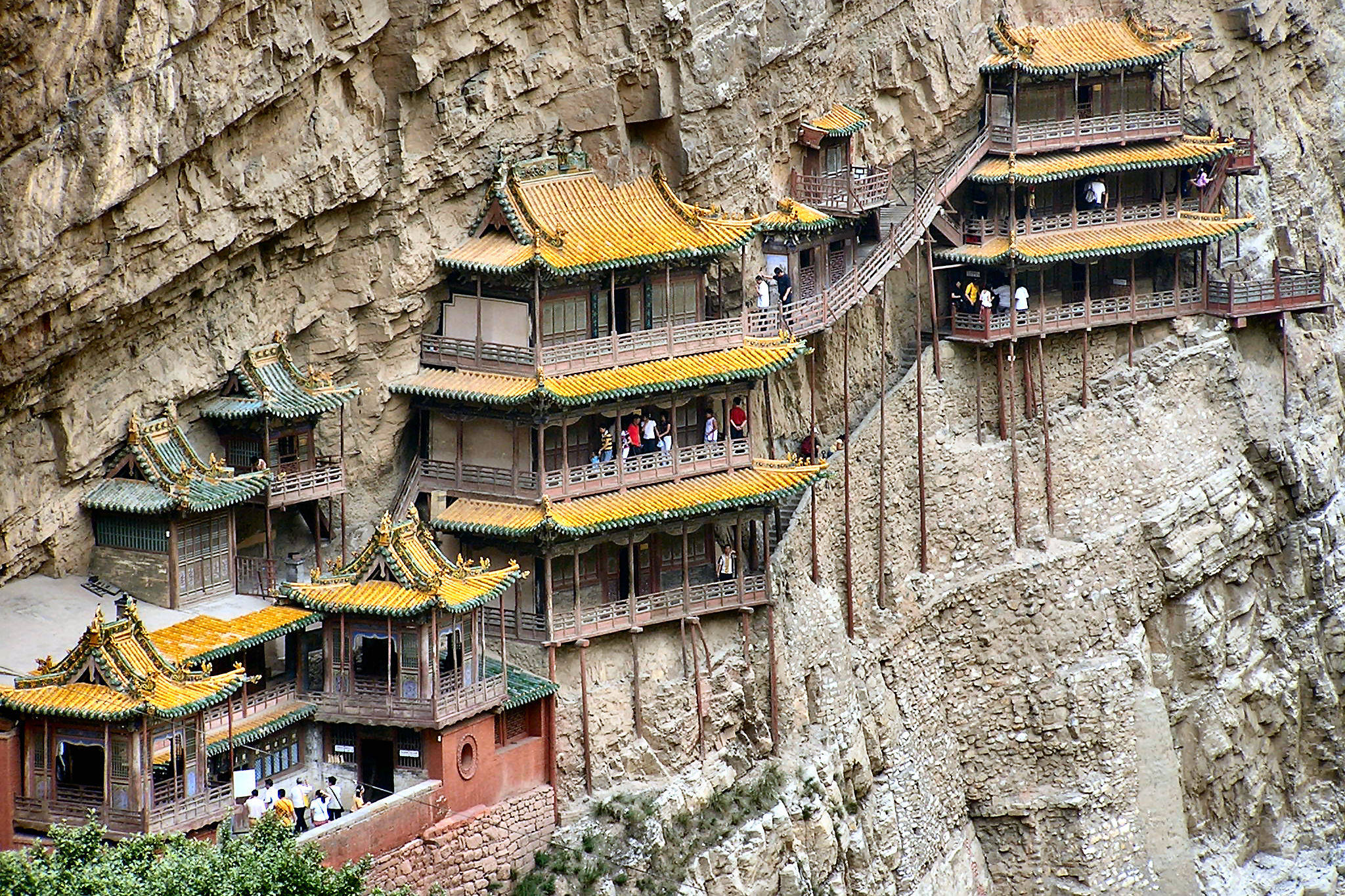 中國之最（五十）  現存建於懸崖上最早的木結構建築——懸空寺