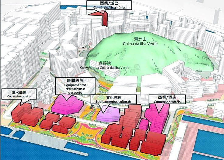 青洲都市化新整治計劃  居住人口削半調至萬三  發展濱海區助經濟多元