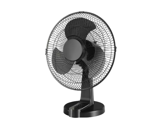 HTTB001 3 Speed 12 Inch Oscillating Table Fan With Adjustable Tilt Button Control Table Fan