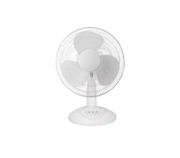 HTTB002 16 Inch Air Cooling Fan 3-Speed Control Mechanical Desk Fan for Home & Office Use Energy Efficient Class A