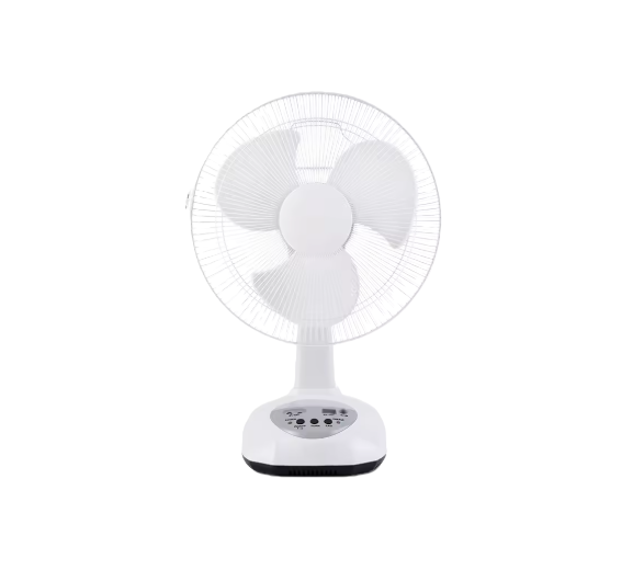 HTTB003 Rechargeables 12 Inch LED Table Electric Fan Solar Powered Fans for Home