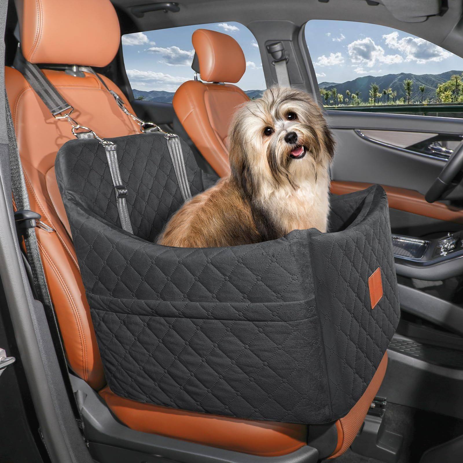Customize Pet Seats to Use in Car Large Dog Car Seat for Medium Washable Dog Bed Detachable Pet Booster