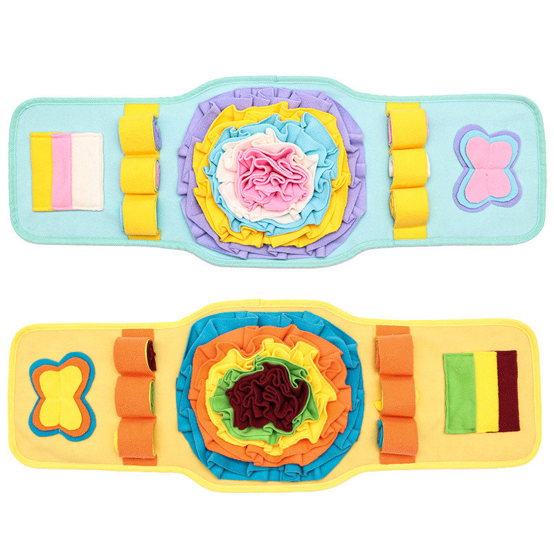 All-season Universal One-piece Dog Pet Toy, Watch-style Sniffing Pad, Teeth Grinding, Food Distribution Puzzle, Solid