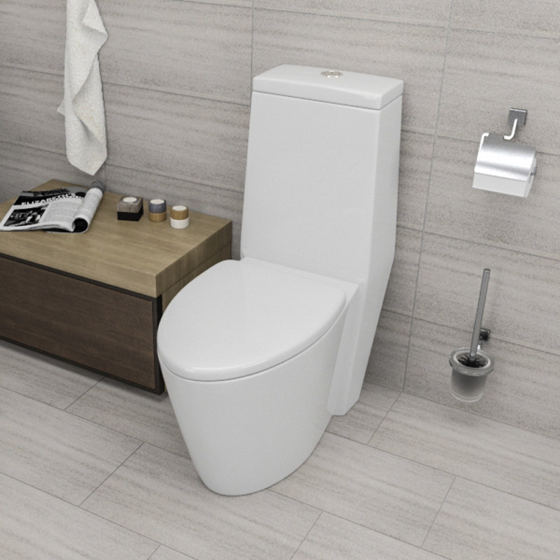 North American Style Large Size Bathroom One piece Toilets