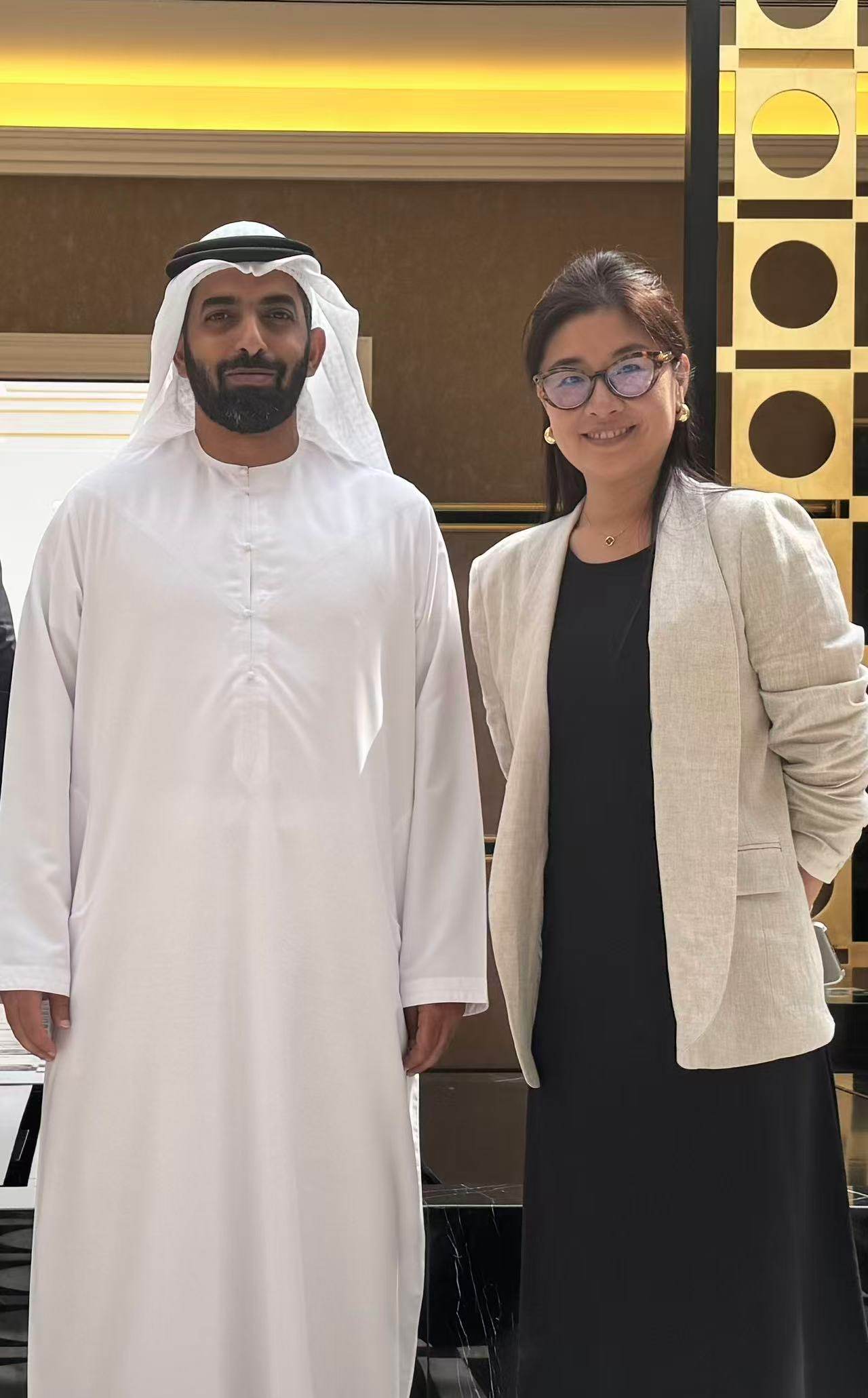 With Sh. Ahmed, Chairman of the Ras Al Khaimah Public Services Department