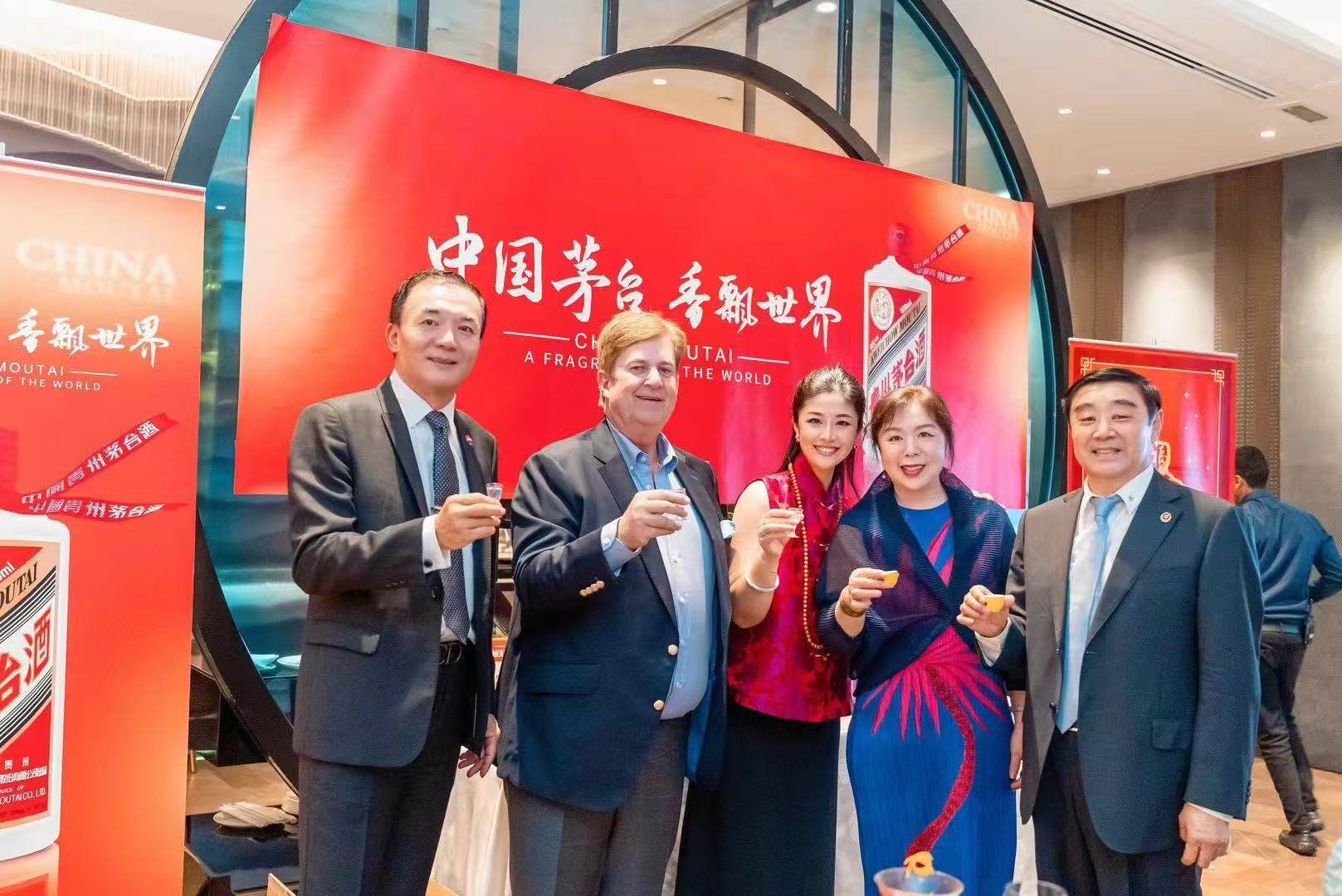 With Mr. Song (UAE China Commerce), Mr. Tang (China Chamber of International Commerce), and Mr. David, General Manager of the Waldorf Astoria