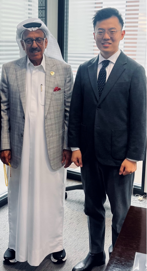 with Sh. Khalaf, Chairman of the Al Habtoor Group