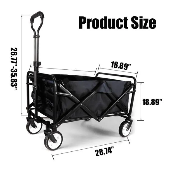 ALMN574  Custom Logo Large Portable Collapsible Outdoor Wagon Cart