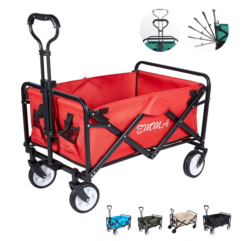 ALMN574  Custom Logo Large Portable Collapsible Outdoor Wagon Cart