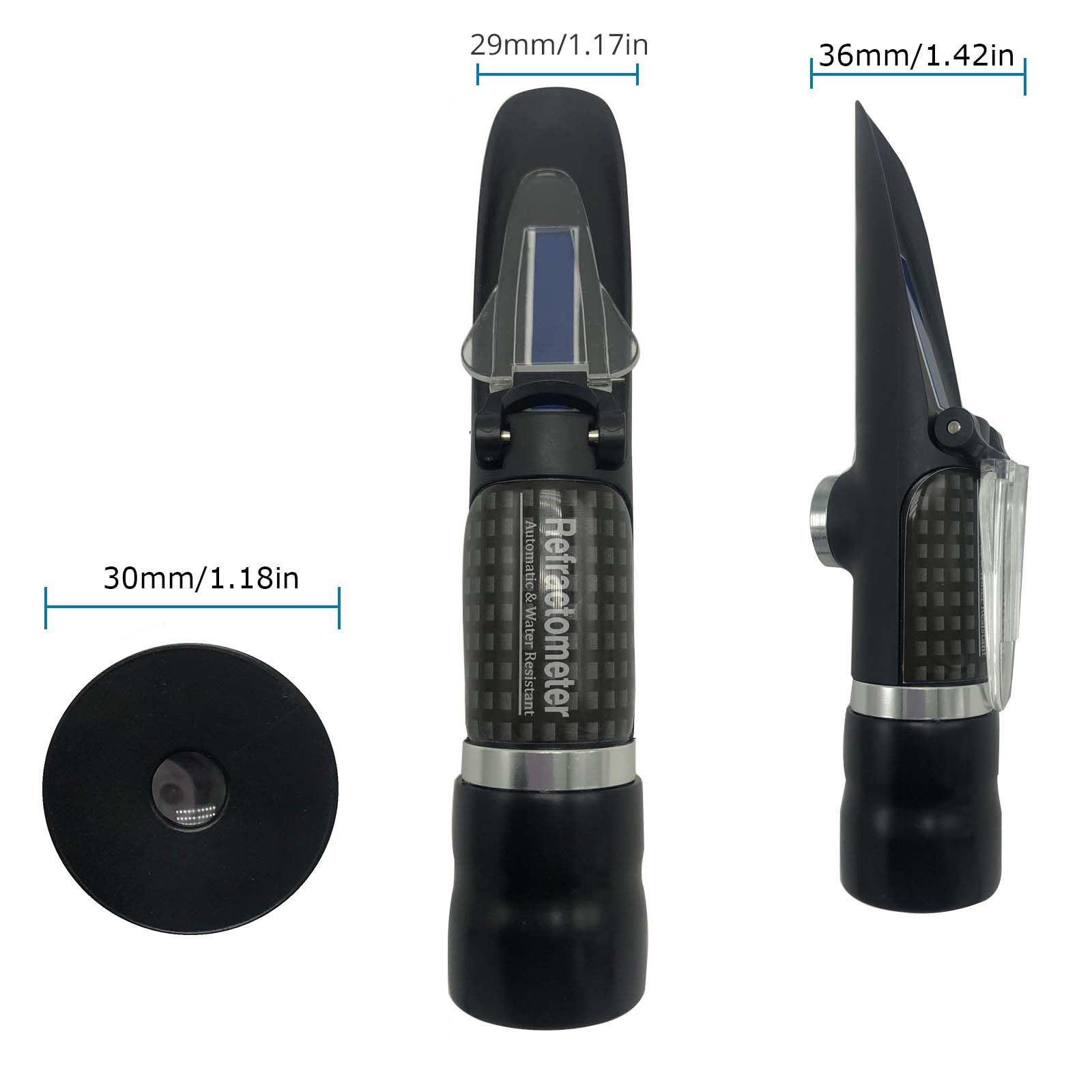 3 in 1 Scale Honey Handheld Refractometers Range 58-90% of waterproof handheld refractometer