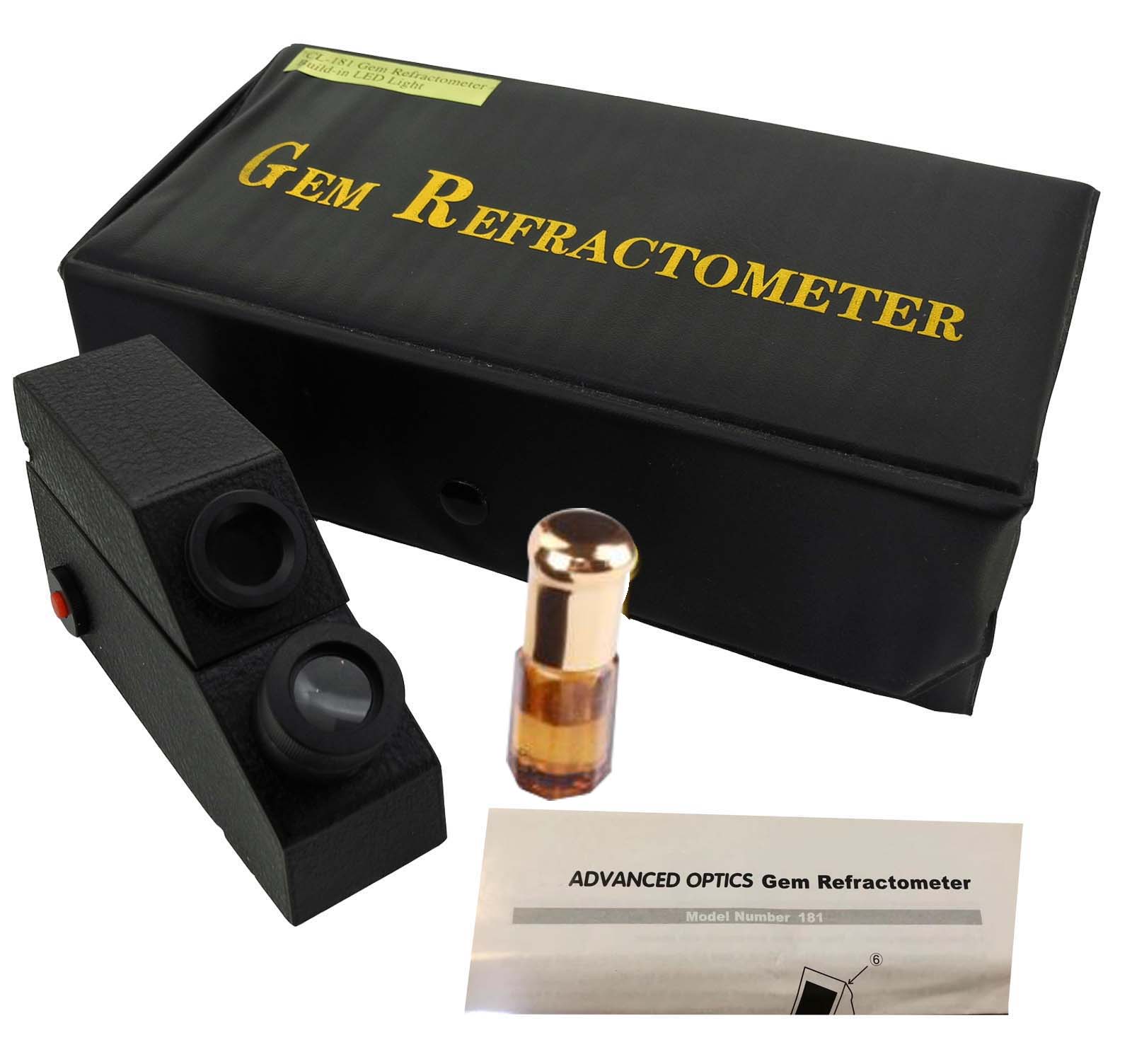 Digital Gemological Gemstone Gem Refractometer with buit in light
