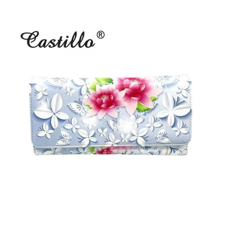 Woman wallet with flower printing