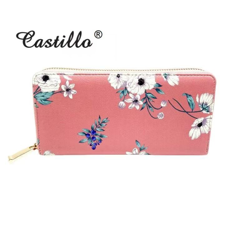 Woman wallet with flower printing