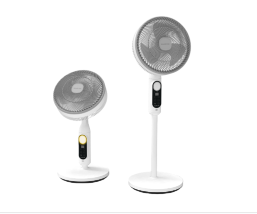 SPRF002 AC DC 10V Charging 3 Blade Rechargeable Solar Stand Fan with Panel and Battery