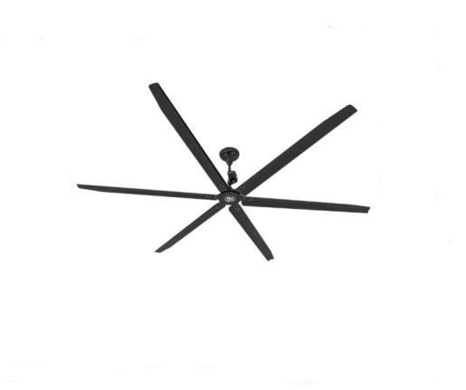 SPCF001 Remote Control 2.5m HVLS Fan Big Volume 6 Blades Ceiling Fan with Light for Restaurant Church Gym House