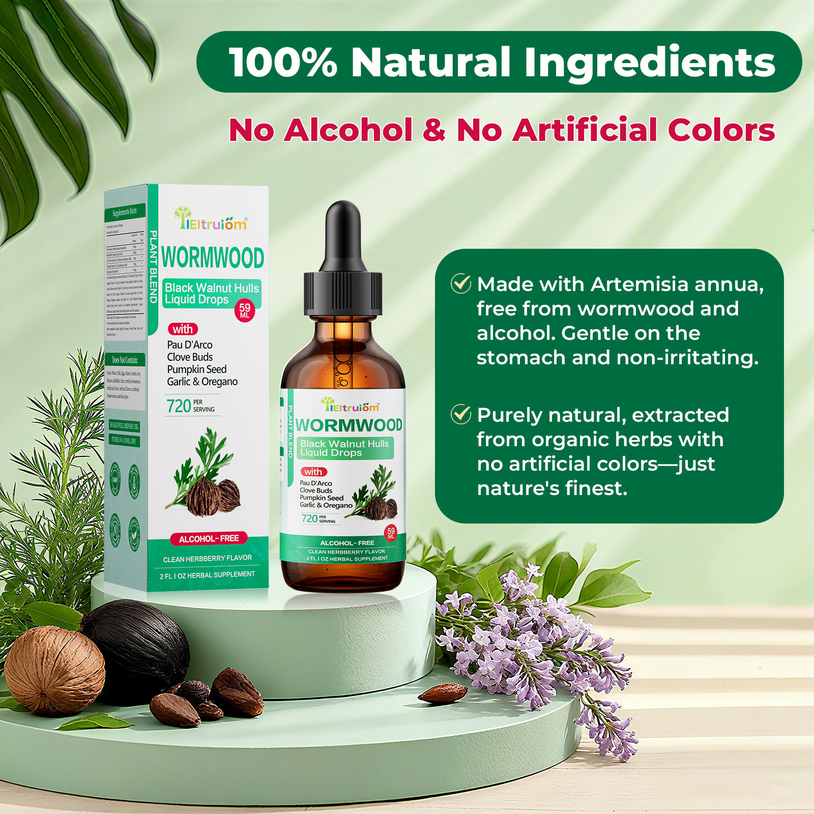 Wormwood Black Walnut Clove Drops