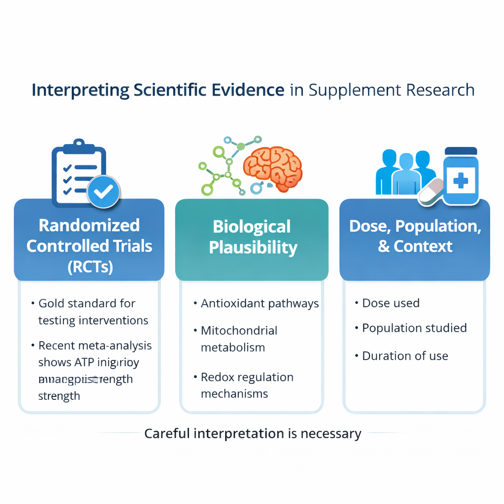 Interpreting Scientific Evidence in Supplement Research
