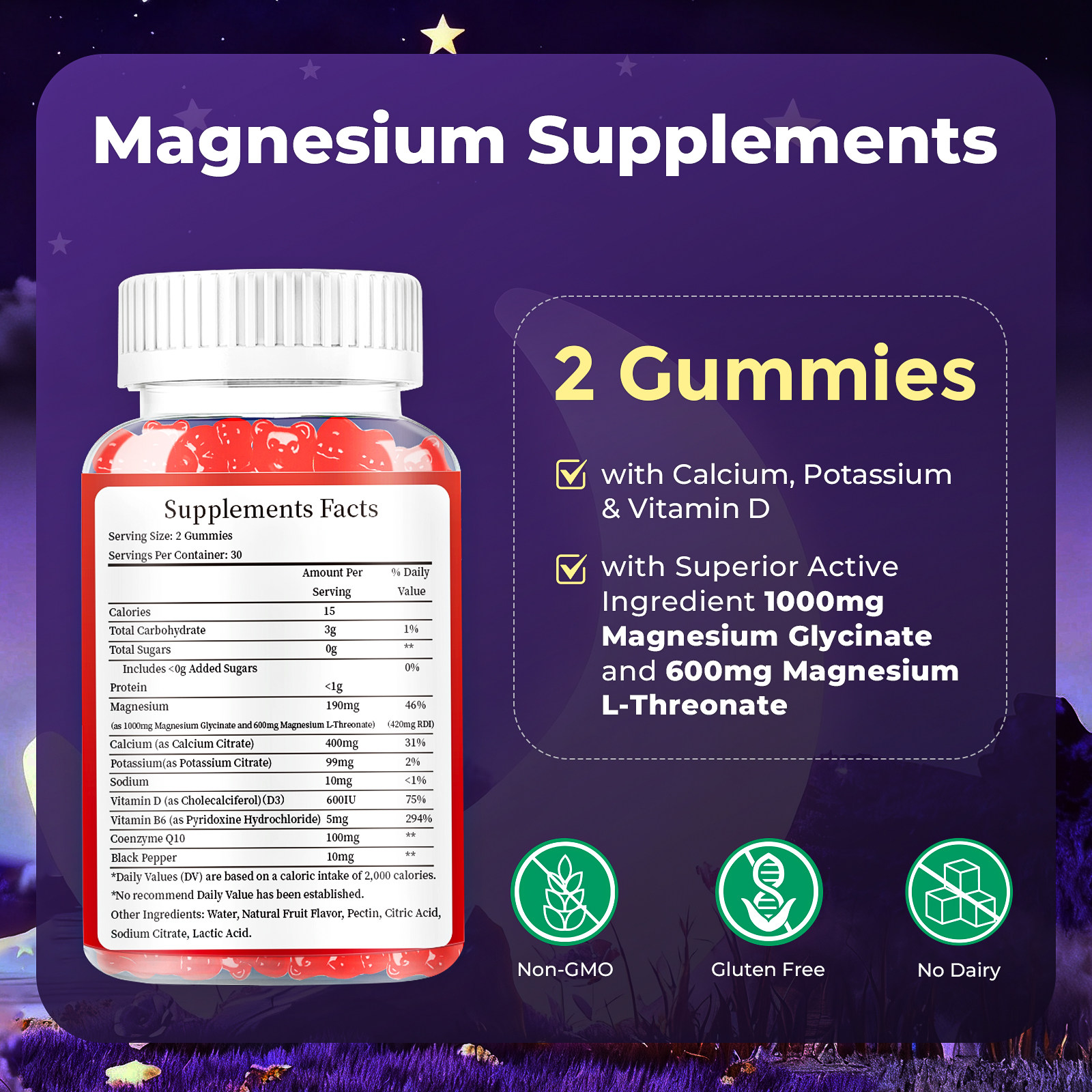 Liposomal Magnesium Complex Gummies