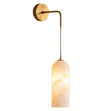 SWL003 Classic Mid-Century Luxury Stone Wall Lamp for Bedroom Headboard Corridor Decor Living Room Dining Room