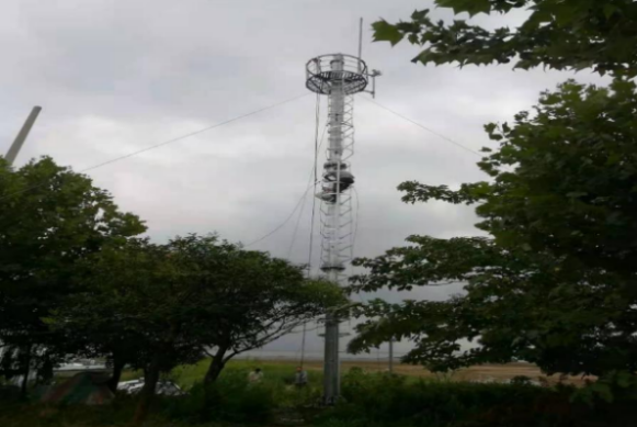 Angle steel monitoring tower