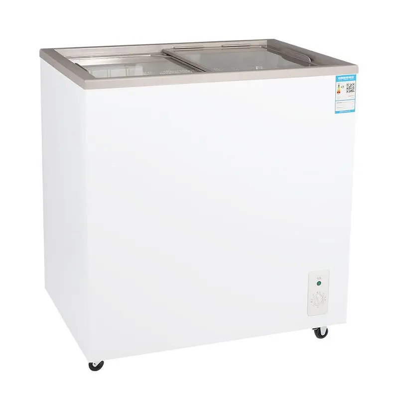 BH1301  Low noise 200 litre commercial home freezer,  Defrosting method Manual defrosting,  Temperature control Type Double temperature,  Dimensions (L x W x H inches) 795x565x835,  Voltage (V) 110-240v,  Power (W) 120,  After-sales service system free spare parts,  Warranty for 1 year,  Capacity 165L,  Refrigerant R600a/R290,  Temperature range 0 C to 10 C/<=-18,  Weight 34kg