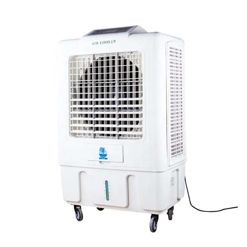 BH1203  3500 cubic meters /h industrial small floor type air cooler,  The warranty period is 1 year,  Weight (KG) 15,  Dimensions (length × width × height) 515*397 * 960mm,   Dimensions (mm) 480*350*890,  Air flow (m3/h) 3500,  Blowing distance (m) 7,   Power (w) 115,  Floor area (㎡) 25-30,  Net weight (Kg) 15,  Certificate ISO9001,  Package size 515*397 * 960mm,  Gross weight: 20.000 kg