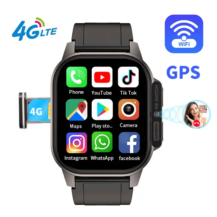 2024 Factory Wholesale 4G Android Smartwatch Wrist VDM62 Amoled Hot Trend 4G LTE All Netcom Sim Card GPS WiFi Outdoor Waterproof