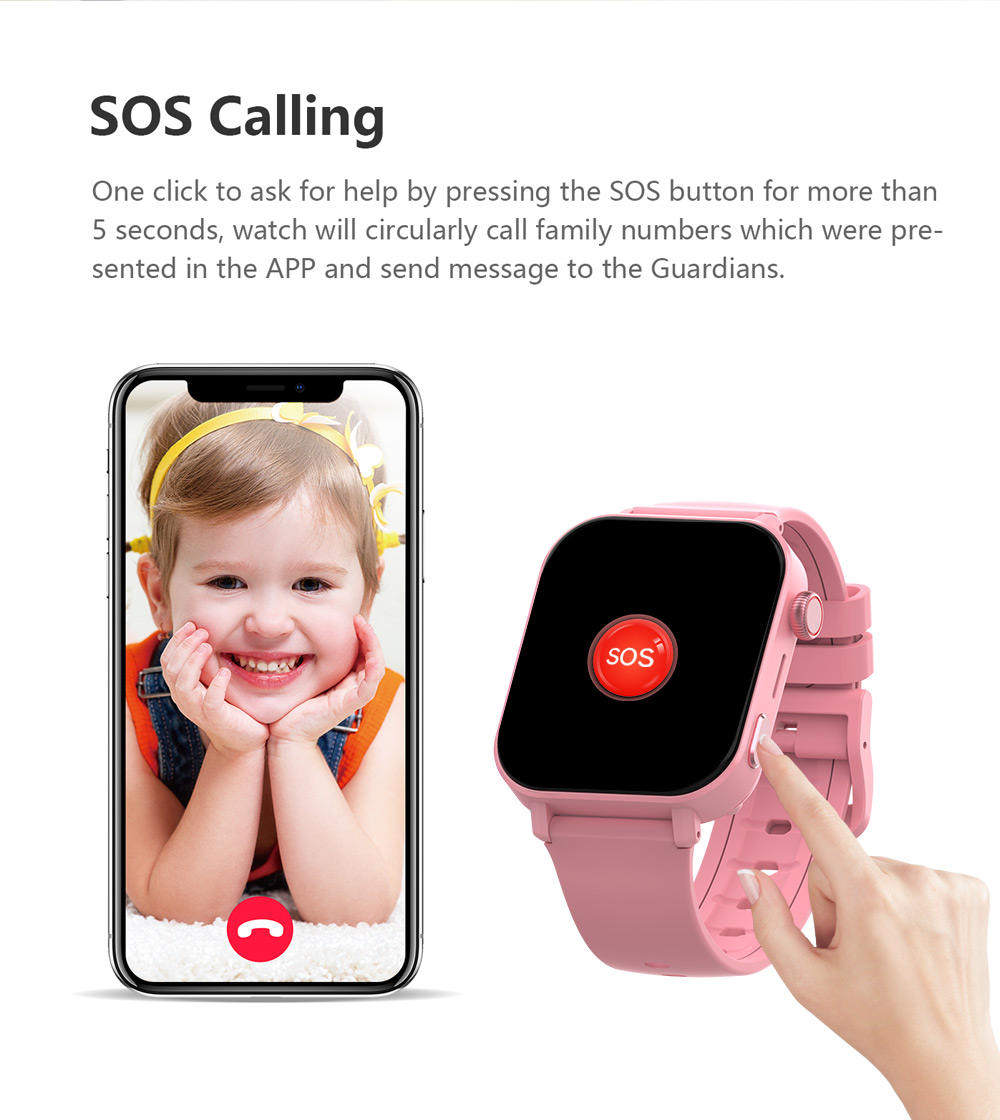 4G Video Camera Teen Children Girls Boys Smartwatch VDF98 Tracker Waterproof IP67 SOS Kids LBS Location Smart Watch