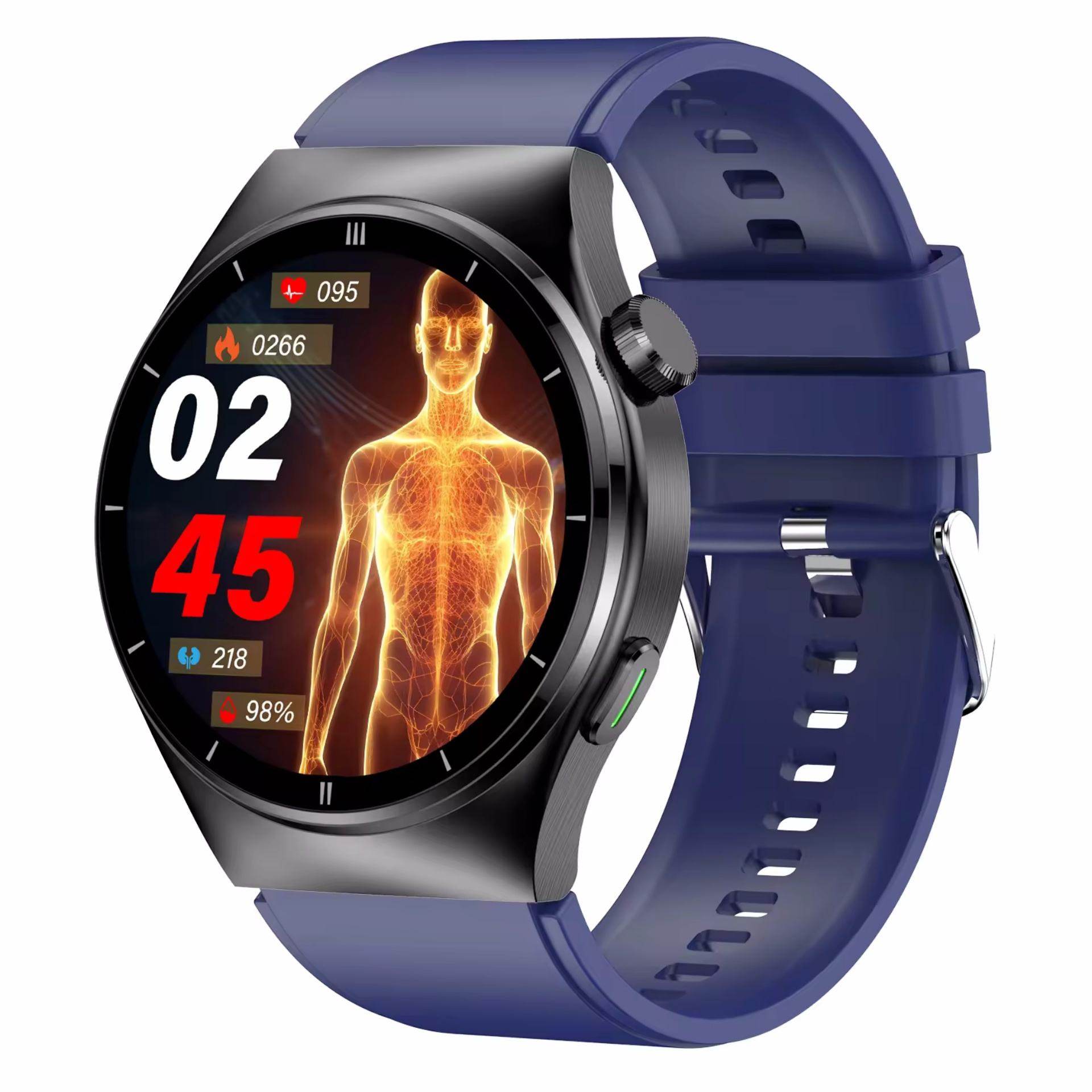 F320 Health Detection Smart Watch 1.46 Inch Blood Oxygen Blood Pressure Blood Lipid Monitor Sports Fitness Android Smart Watch