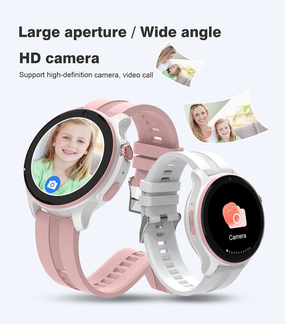 VLT46 Kids Smart Watch Waterproof Gps Tracker Sim Card Geo Smart Phone Watch Calling 4G Oem Watch Camera Video Call Smartwatch