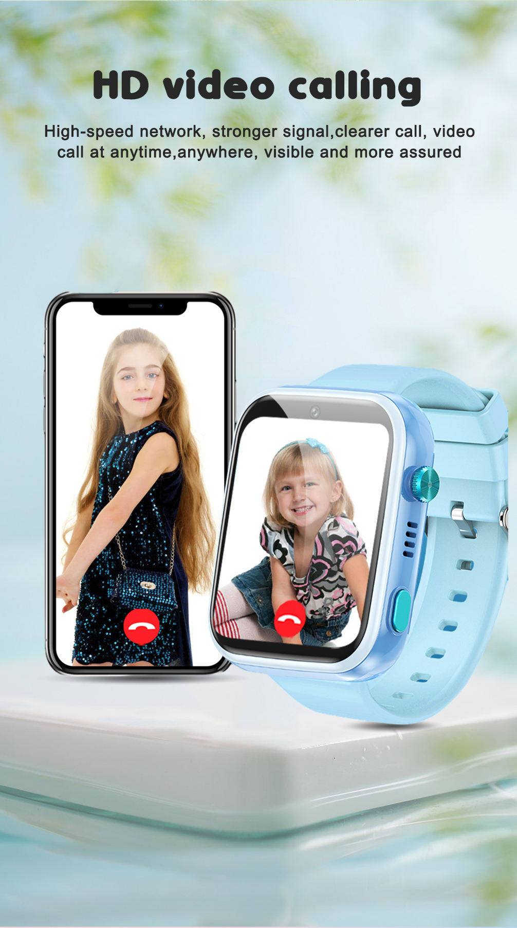 4G Kids Smart Watch Girls Boys Sim Card Watch For Kids Video Call Pedometers Heart Rate GPS Smartwatch For Teens