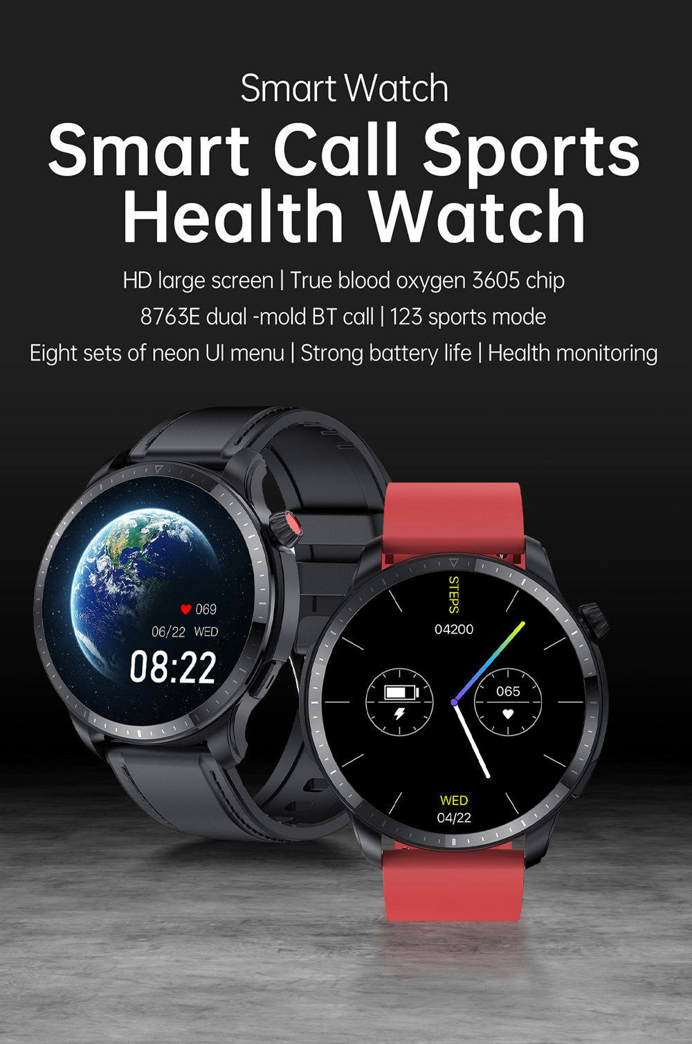 High Quality VT52 Medical Grade Monitor Fitness Digital SmartWatch Health Waterproof Call professional Smart Watches