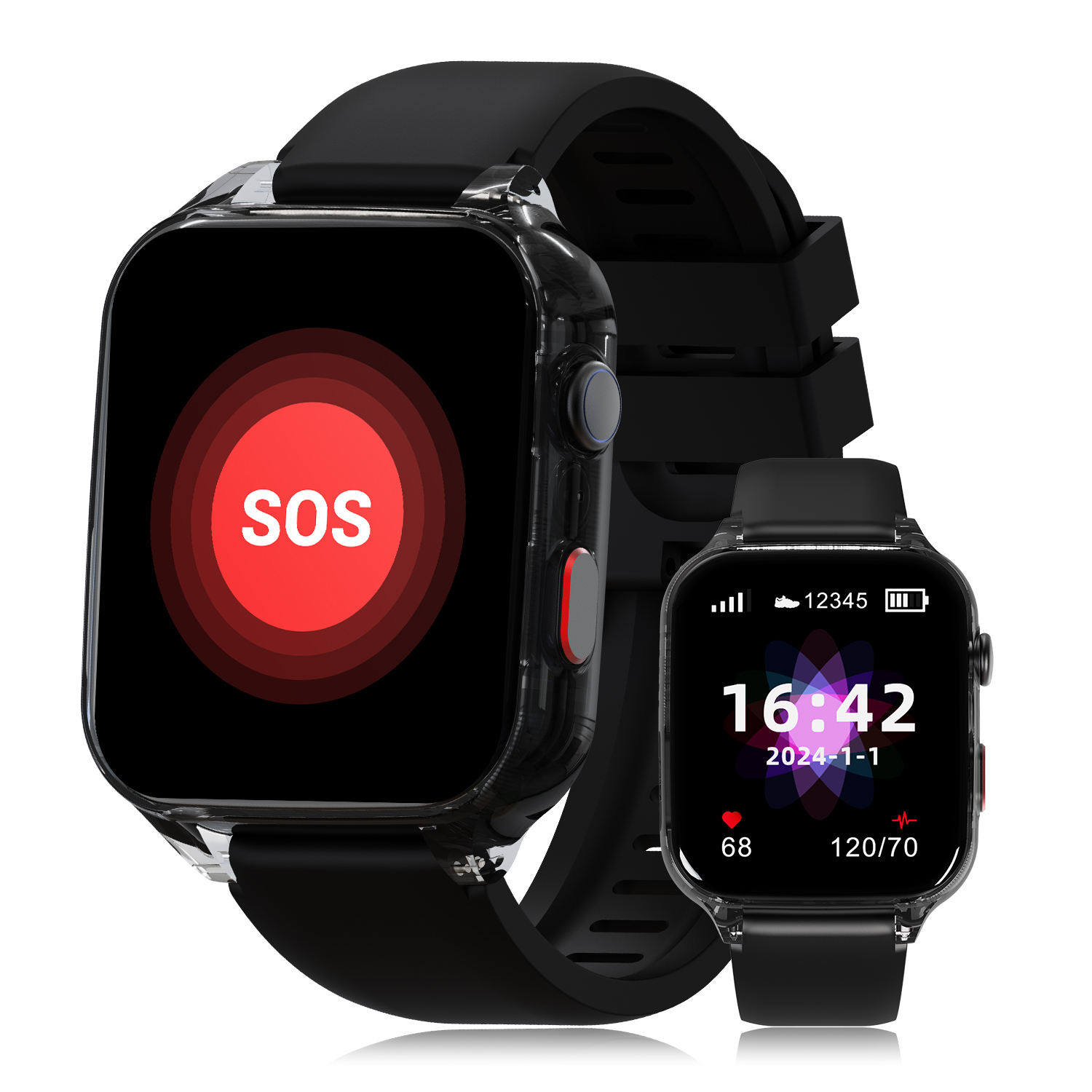 Alzheimer's disease patients Demential patients Care Smart watch Ankle bracelets SOS call 4G GPS Smart watch For Elderly