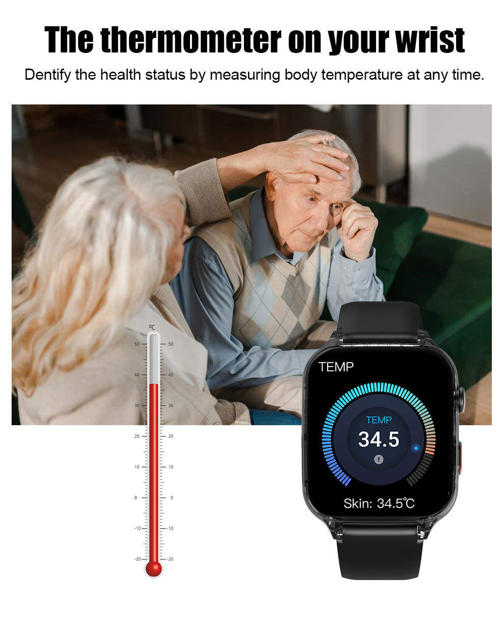 Alzheimer's disease patients Demential patients Care Smart watch Ankle bracelets SOS call 4G GPS Smart watch For Elderly