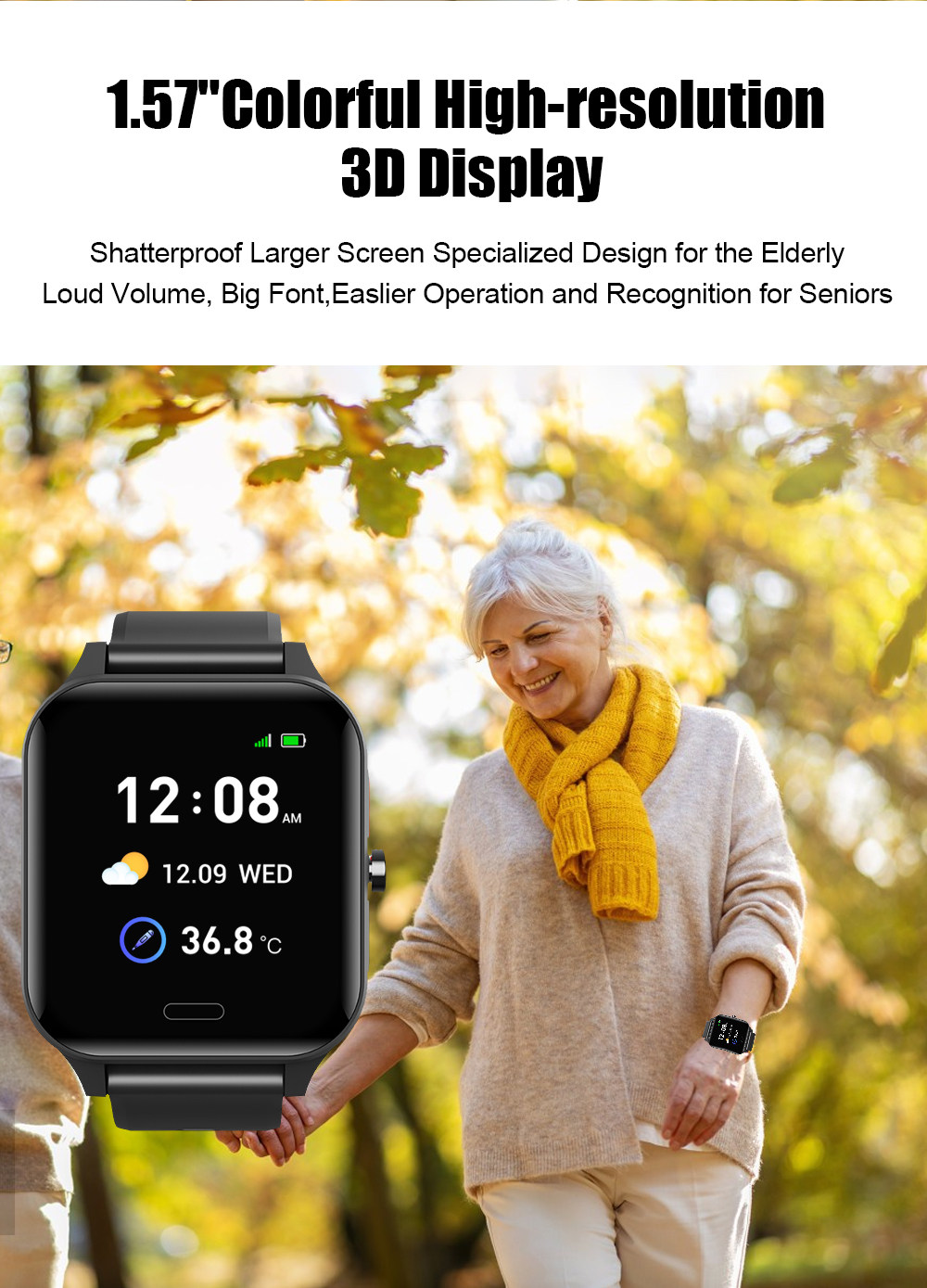 New Wearable Emergency V2032 Calling Equipment SOS Health Elder 4g Care Smartwatch GPS Track ECG Heart Rate Smart Watch For Elderly