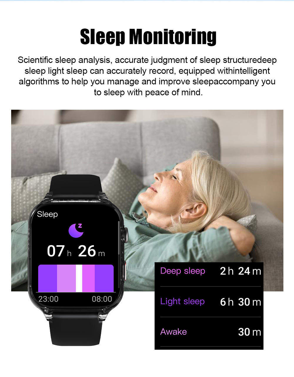 Alzheimer's disease patients Demential patients Care Smart watch Ankle bracelets SOS call 4G GPS Smart watch For Elderly