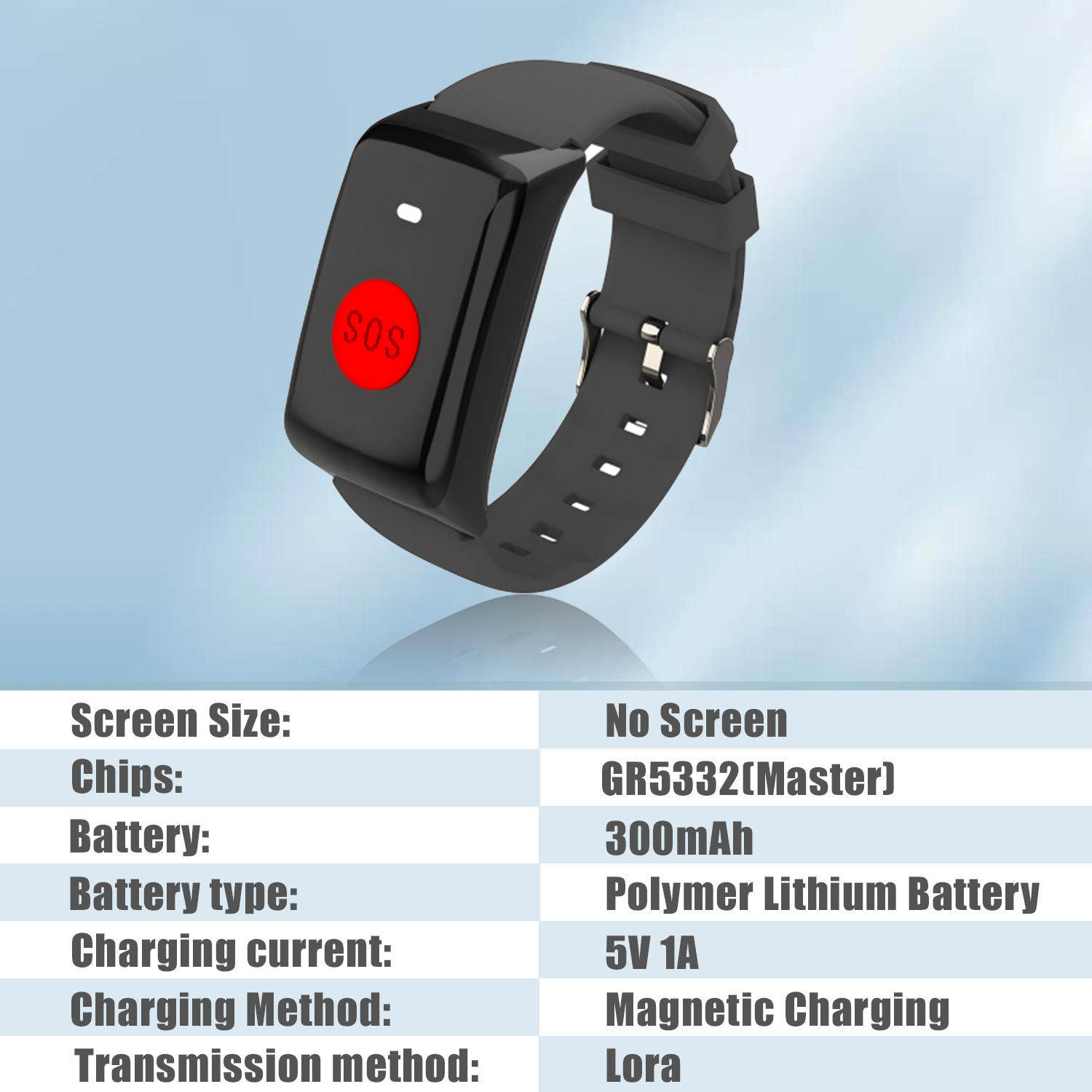 Custom Programmed VK10 LoRa Smart Watch LoRaWAN Safe LAN For Outdoor Emergency Rescue GPS SOS Internal Communication Wristband